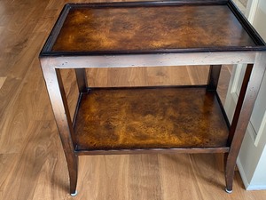 lot 7 image: Two Tiered Accent Table