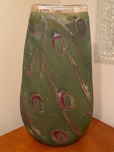 lot 37 image: Art Glass Vase-by Thor Beuno