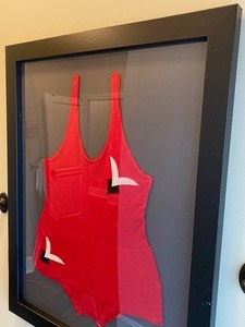 lot 36 image: Amazingly Cool Framed Vintage Swimsuit