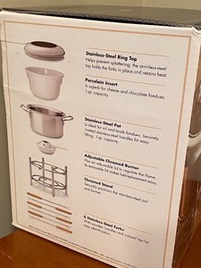 lot 41 image: Williams and Sonoma Fondue Set (New in Box)