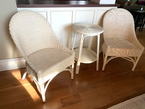 lot 76 image: Three Piece Decorative Wicker Set