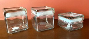 lot 120 image: Anchor Hocking Stackable Storage Jars