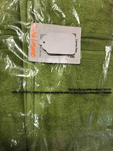 Cotton Field Green Solid Turkish Cotton Bath Towel (1), VK37-BATH-FLDGRN, NEW