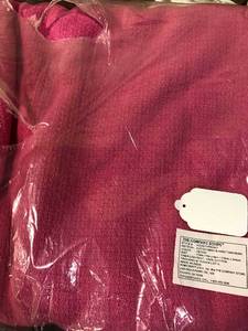 Cotton Weave Peony Solid Twin Woven Blanket, KO33-T-PEONY, NEW
