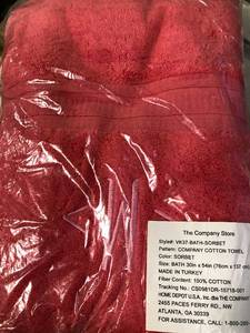 Cotton Sorbet Solid Turkish Cotton Bath Towel (1), VK37-BATH-SORBET, NEW