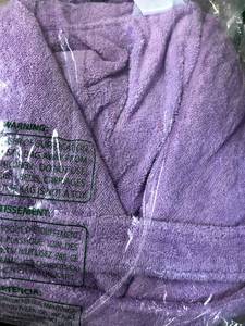 Cotton Adult SmallMedium Orchid Bath Robe, RK34-SM-ORCHID, NEW