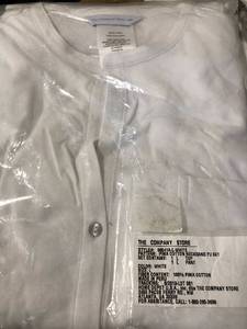 Legends Luxury Pima Cotton Neckband Pajama Set, 68041A-L-WHITE, NEW