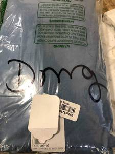 Cotton Denim Solid Percale King Duvet Cover, DS72-K-DENIM, NEW