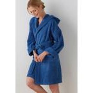 Cotton Womens LargeExtra Large White Hooded Bath Robe, RL06-LXL-WHITE, NEW