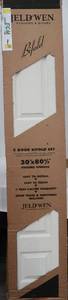lot 19 image: Jeld Wen 30 in. x 78 in. Colonist Primed Textured Molded Composite MDF Closet Bi-Fold Door