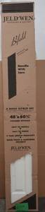 lot 22 image: Jeld Wen 48 in. x 80 in. Colonist Primed Textured Molded Composite MDF Closet Bi-Fold Double Door