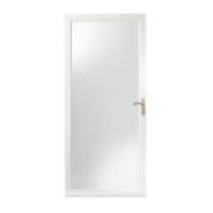 lot 7 image: Andersen 36 in. x 84 in. 3000 Series White Right-Hand Fullview Easy Install Aluminum Storm Door