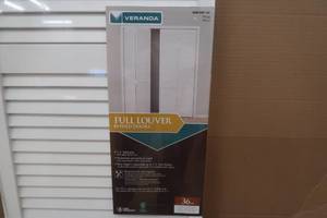 lot 52 image: Veranda 36 in. x 80 in. Louver Pine White Interior Closet Bi-fold Door