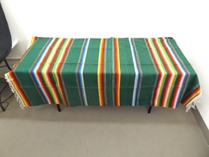 lot 9 image: Vintage Hand Woven Wool Chiefs Blanket