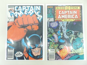 lot 48 image: Marvel Captain America #354 and #360 Comic Books