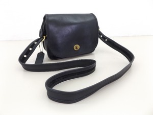 lot 74 image: Authentic COACH Black Leather Legacy Saddle Bag