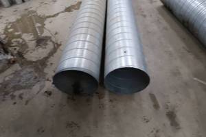 lot 9 image: STEEL SPIRAL  DUCT PIPE