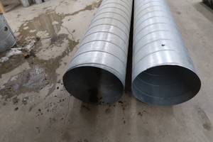 lot 10 image: STEEL SPIRAL  DUCT PIPE