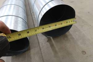 lot 15 image: STEEL SPIRAL  DUCT PIPE