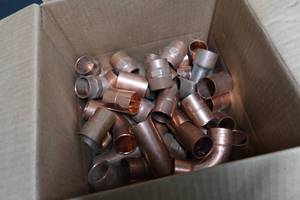 lot 92 image: COPPER FITTINGS