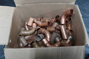 lot 93 image: COPPER FITTINGS