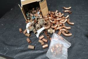 lot 94 image: COPPER FITTINGS