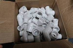 lot 124 image: PVC FITTINGS HANGERS
