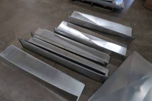 lot 164 image: DUCT WORK PIECES SHEET METAL