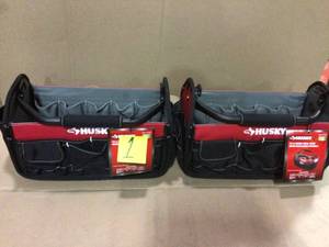 Lot of 2 Husky Open Tool Totes see pictures
