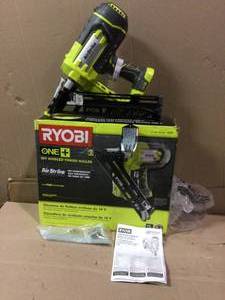 Ryobi 18V Angle finish nailer tool only open box see pictures