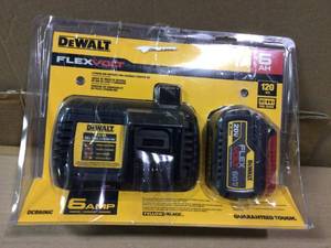 DEWALT DCB606C 20V60V 6 Ah FLEXVOLT Battery w Charger see pictures open pkg