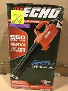 Echo 45 MPH 550 CFM 58-Volt Brushless Lithium-Ion Cordless Battery Leaf Blower (Tool-Only) see pictures