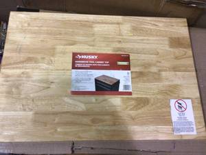 Husky Hardwood Tool Cabinet Top see pictures