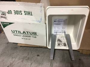 Single Laundry Tub not used open box see pictures missing 2 legs