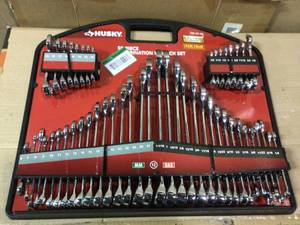 Husky SAE Metric Combination Wrench 50 Pc Set see pictures