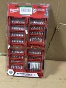 lot 2 image: SHOCKWAVE Impact Duty Steel Drill and Driver Bit Set (120-Piece) by Milwaukee not used see pictures