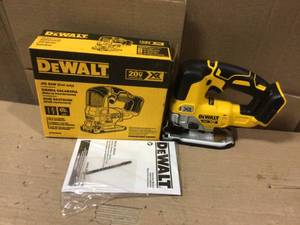 lot 12 image: 20-Volt MAX XR Lithium-Ion Cordless Brushless Jigsaw (Tool-Only) by DEWALT open box see pictures