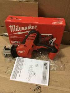 lot 14 image: M18 18-Volt Lithium-Ion Cordless Hackzall Reciprocating Saw (Tool-Only) by Milwaukee open box customer return see pictures