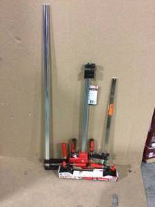 lot 28 image: 24 in. K Body REVOlution (KRE) Parallel Clamp with Composite Plastic Handle and 3-3 4 in. Throat Depth by BESSEY in good condition