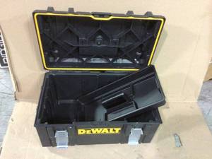 lot 37 image: TOUGHSYSTEM 22 in. Medium Tool Box by DEWALT see pictures