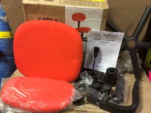 lot 52 image: Red Office Chair by HODEDAH not used see pictures