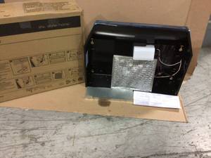 lot 61 image: RL6200 Series 24 in. Ductless Under Cabinet Range Hood with Light in Black by Broan-NuTone