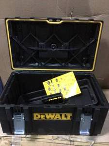 lot 62 image: TOUGHSYSTEM 22 in. Medium Tool Box by DEWALT open box customer return in good condition see pictures