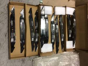 lot 83 image: LOT OF EGO Mower Blade 21 in. 3 in 1 Mulching Bagging Side Discharging Durable AB2100 not used see pictures