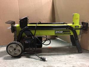 lot 105 image: Ryobi 5-Ton 15 Amp Electric Log Splitter open box see pictures