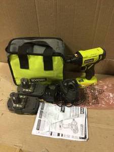 ONE HP 18V Brushless Cordless Compact 14 in. Impact Driver Kit with (2) 1.5 Ah Batteries, Charger and Bag by RYOBI