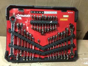 SAEMM Ratcheting Wrench Set with Stubby (29-Piece) by Husky