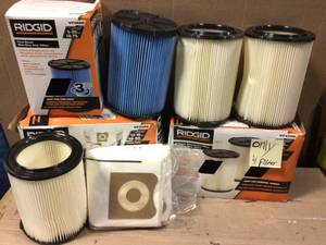 Lot of assorted ridgid filters see pictures
