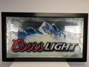 XL Coors Light Mirrored Sign