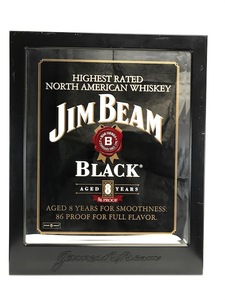 Jim Beam Black Mirrored Sign